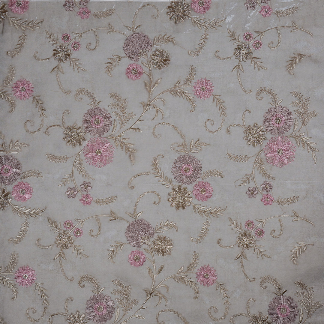 Munira Floral Jaal On Mouse Semi Organza