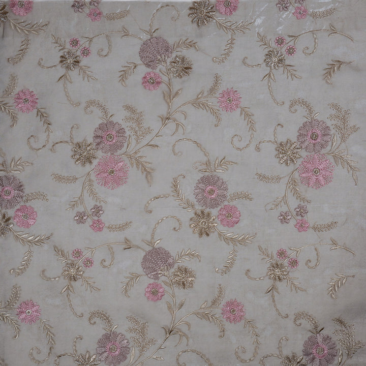 Munira Floral Jaal On Mouse Semi Organza