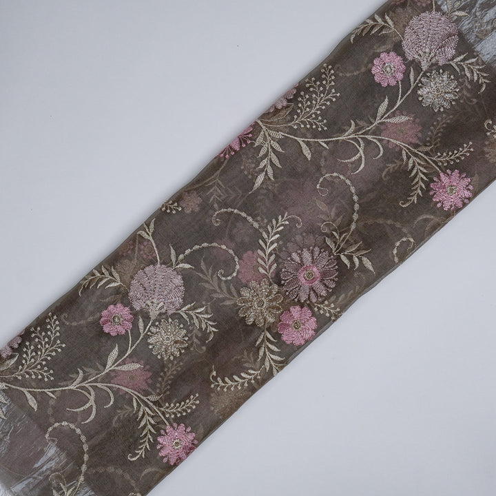 Munira Floral Jaal On Mouse Semi Organza