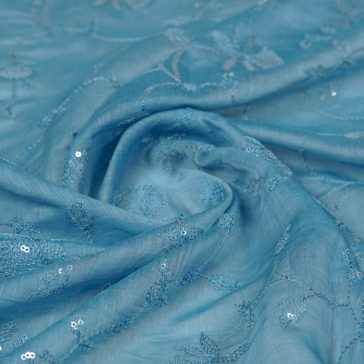 Ramya Jaal on Turquoise Cotton Silk