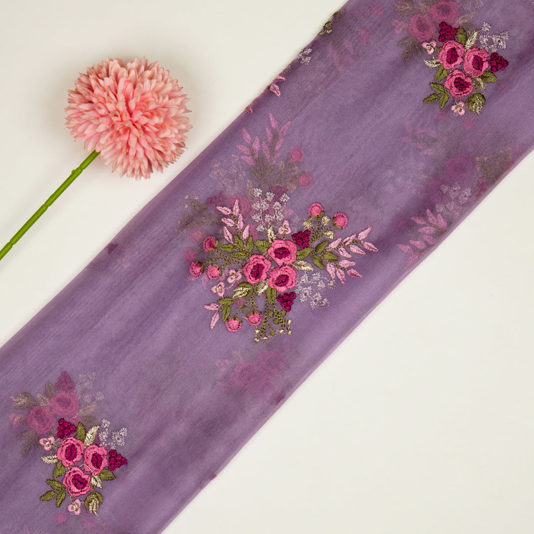 Suhasini Buta On Lite Aqua Marine Silk Organza