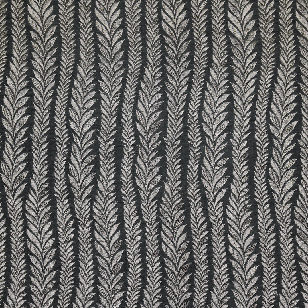 Zeena Jaal on Charcoal Dola Silk Embroidered Fabric