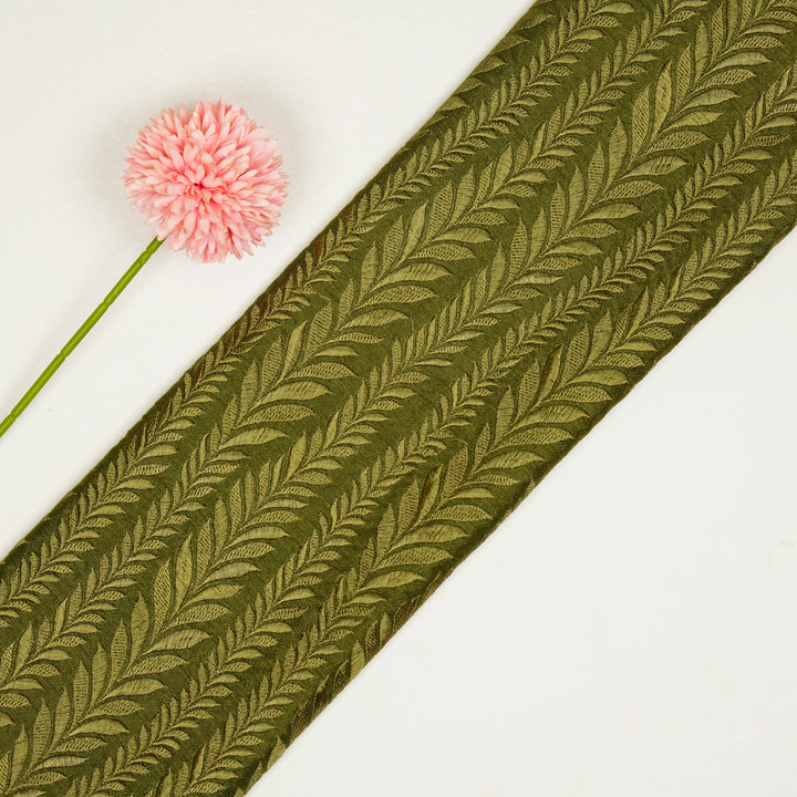 Zeena Jaal on Olive Dola Silk Embroidered Fabric