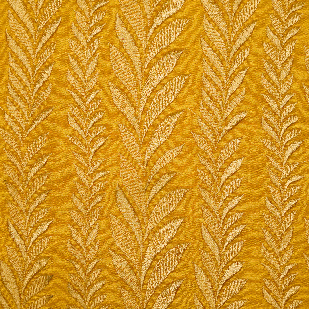 Zeena Jaal on Gold Dola Silk Embroidered Fabric