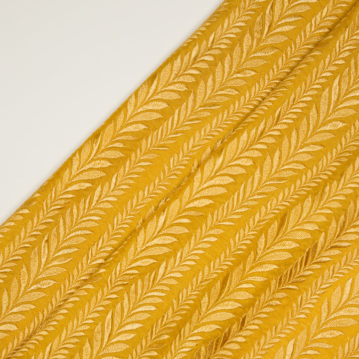 Zeena Jaal on Gold Dola Silk Embroidered Fabric