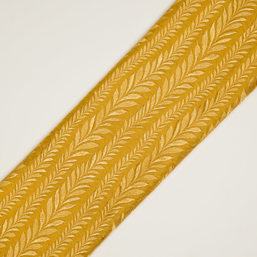 Zeena Jaal on Gold Dola Silk Embroidered Fabric