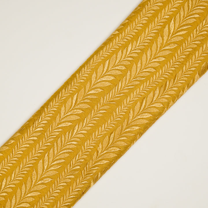 Zeena Jaal on Gold Dola Silk Embroidered Fabric