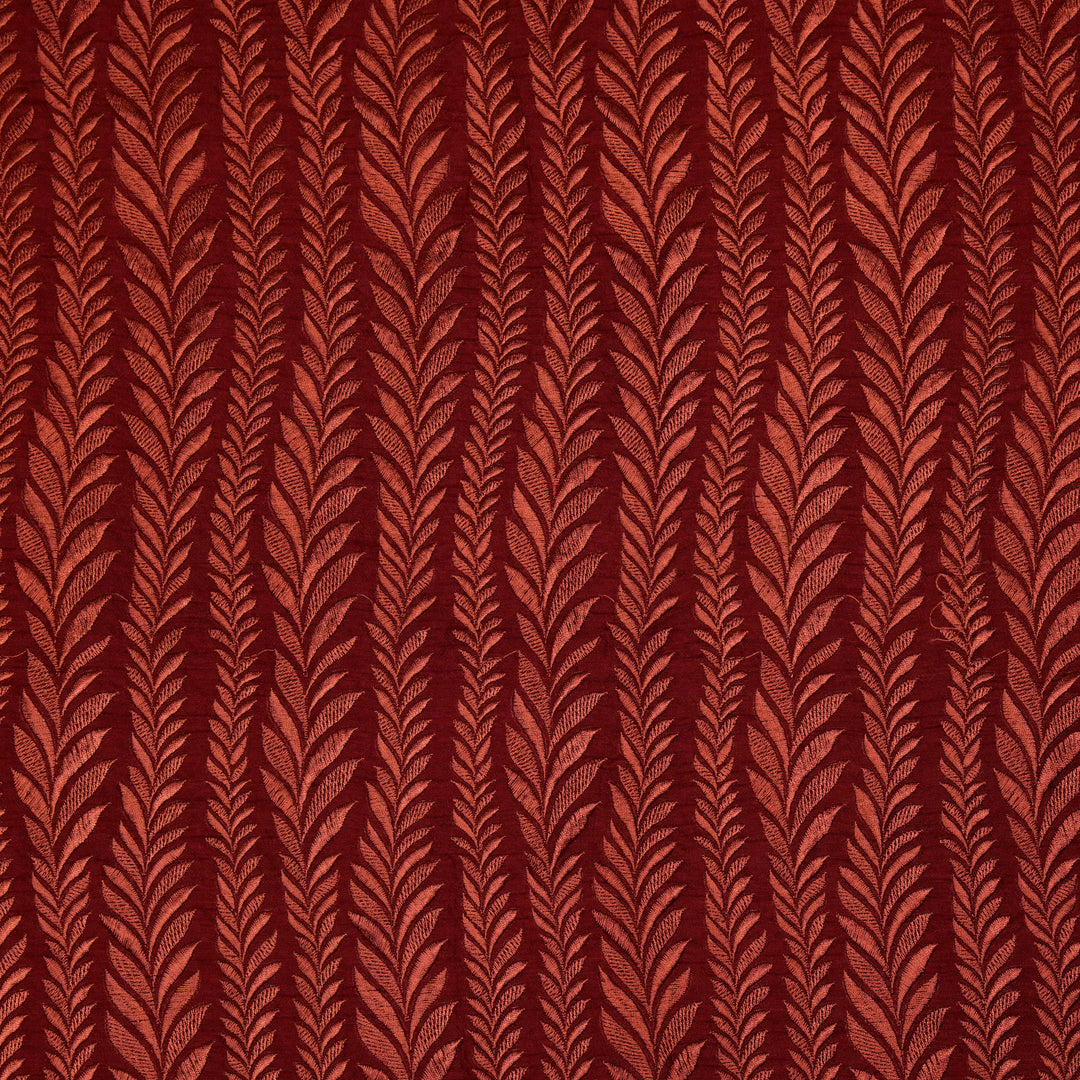 Zeena Jaal on Maroon Dola Silk Embroidered Fabric