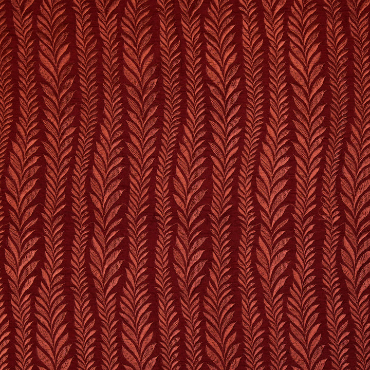 Zeena Jaal on Maroon Dola Silk Embroidered Fabric