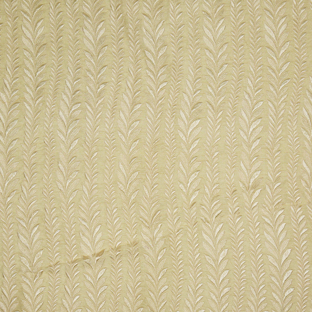 Zeena Jaal on Cream Dola Silk Embroidered Fabric