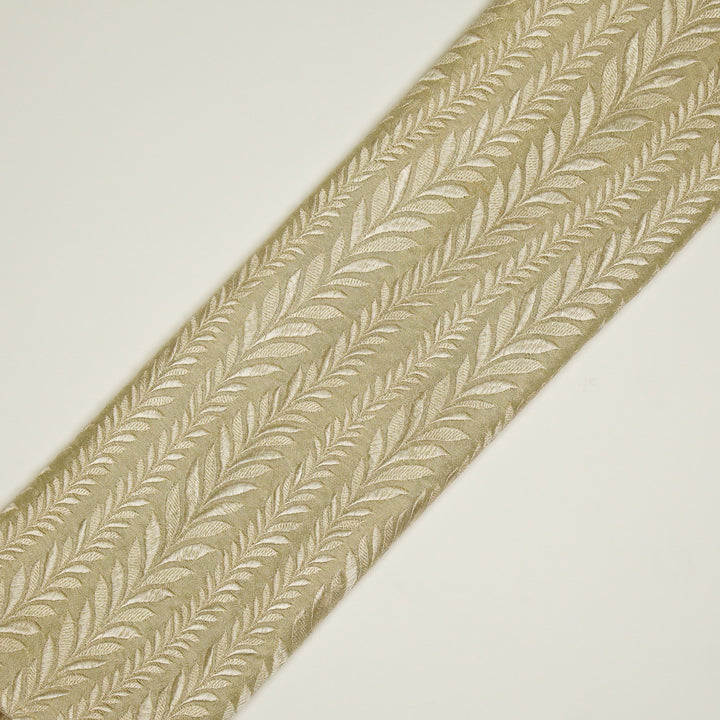 Zeena Jaal on Cream Dola Silk Embroidered Fabric