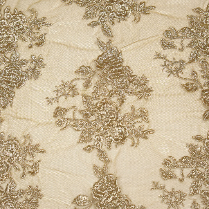 Rukhsaar Jaal on Beige Net