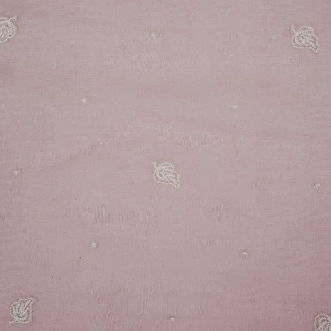 Ruchi Buti on Pink Cotton Silk Embroidered Fabric