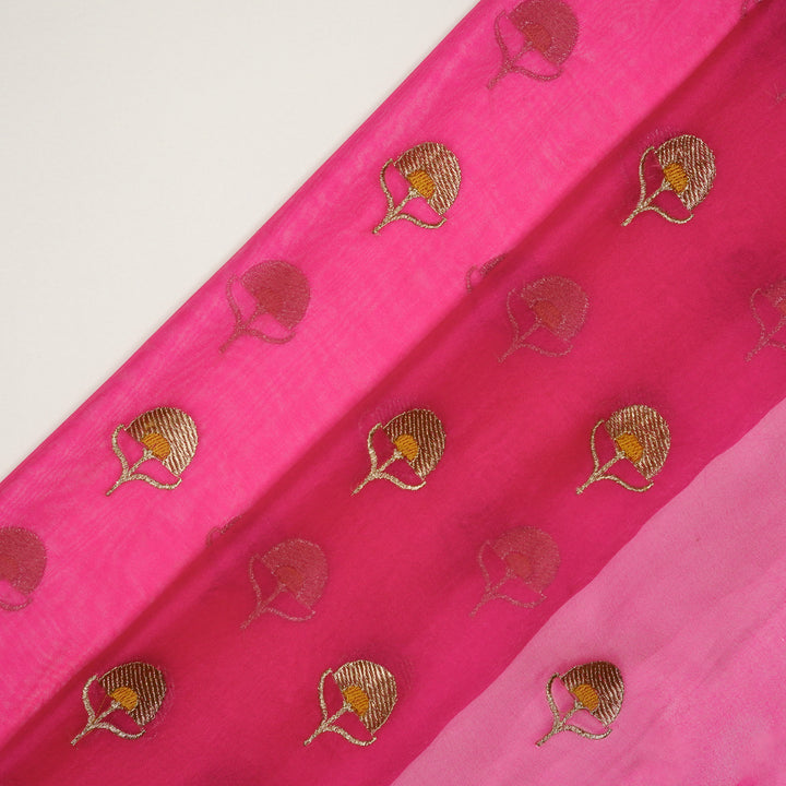 Sahira Buti On  Fuxia Semi Organza