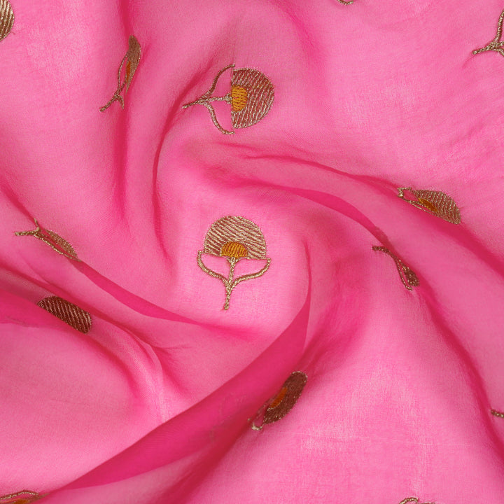 Sahira Buti On  Fuxia Semi Organza