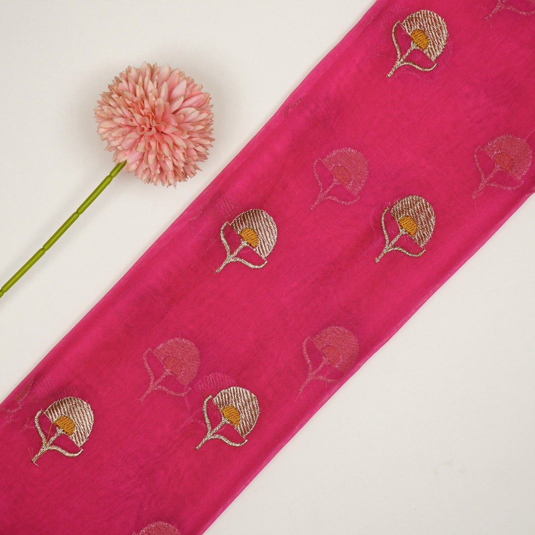 Sahira Buti On  Fuxia Semi Organza