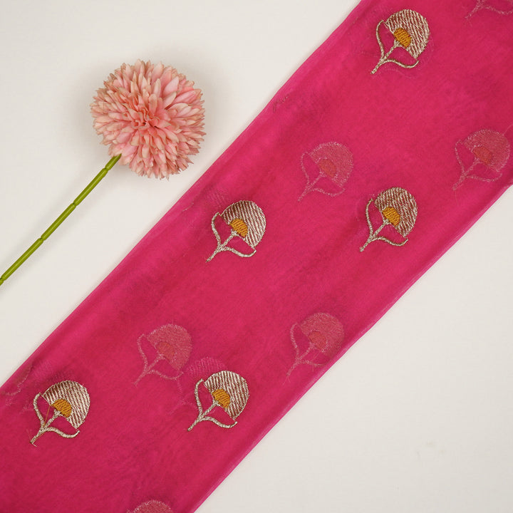 Sahira Buti On  Fuxia Semi Organza