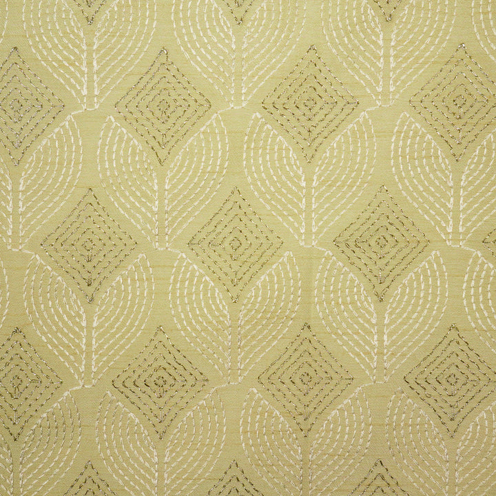 Vritika Jaal on Cream Dola Silk Embroidered Fabric