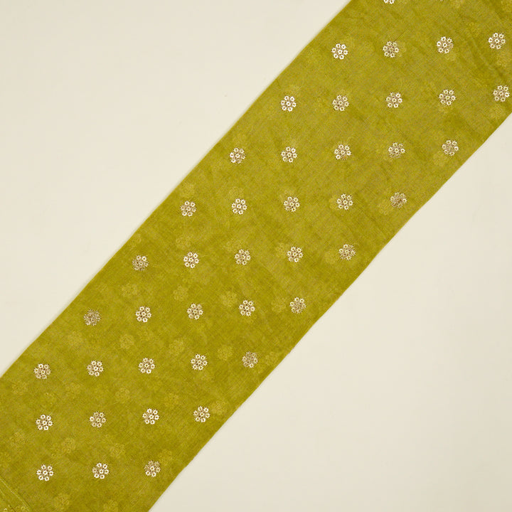 Sona Buti on Lemon Tissue Embroidered Fabric