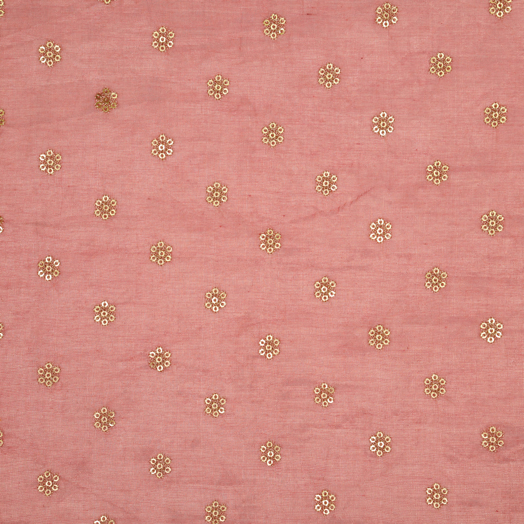 Sona Buti on Onion Tissue Embroidered Fabric