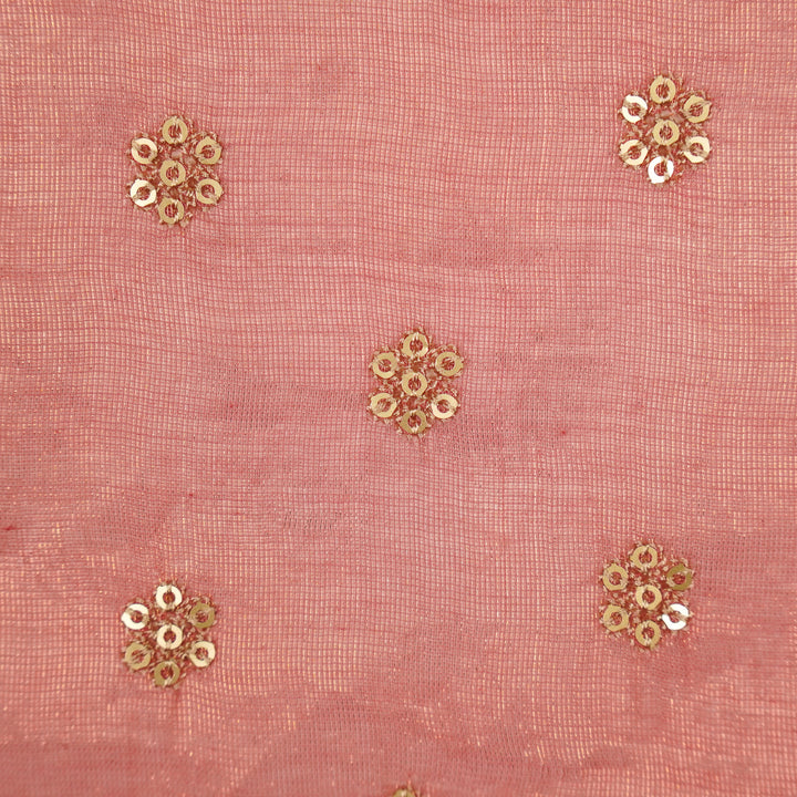 Sona Buti on Onion Tissue Embroidered Fabric