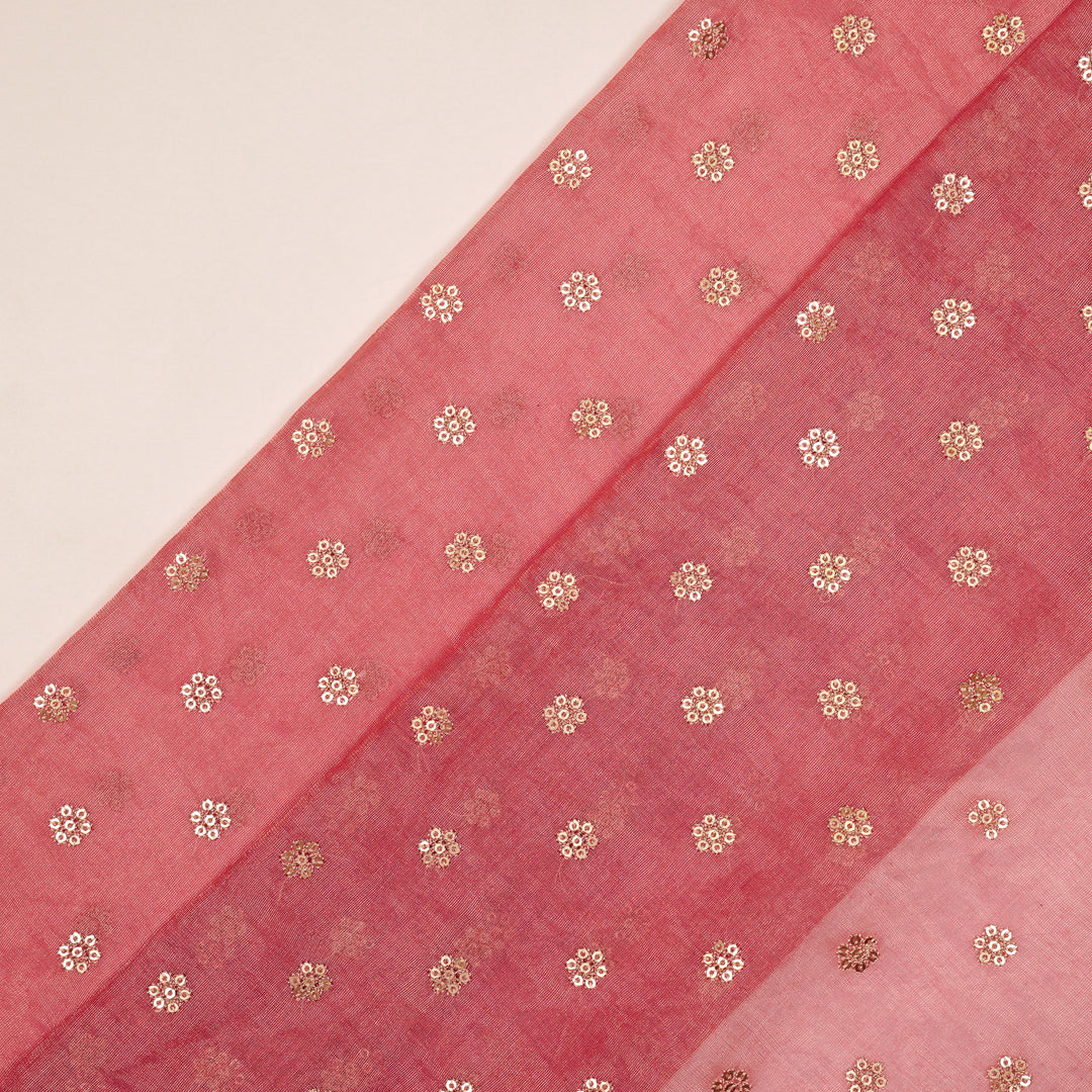 Sona Buti on Onion Tissue Embroidered Fabric