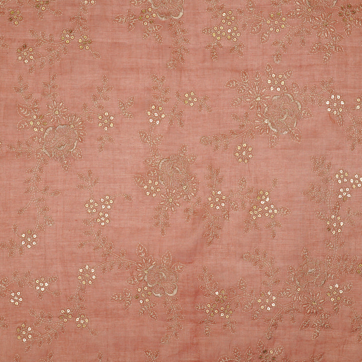 Jamira Jaal on Onion Tissue Embroidered Fabric