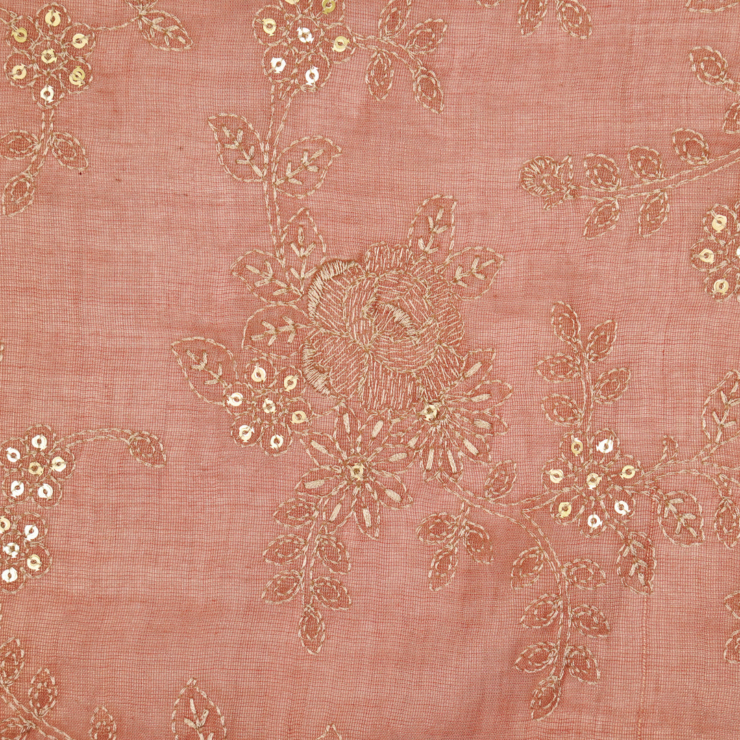 Jamira Jaal on Onion Tissue Embroidered Fabric