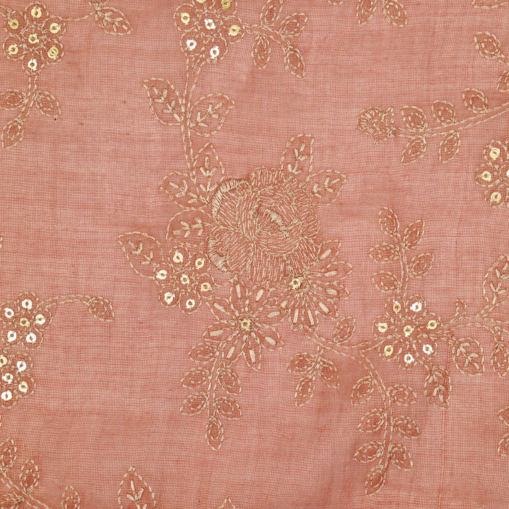 Jamira Jaal on Onion Tissue Embroidered Fabric