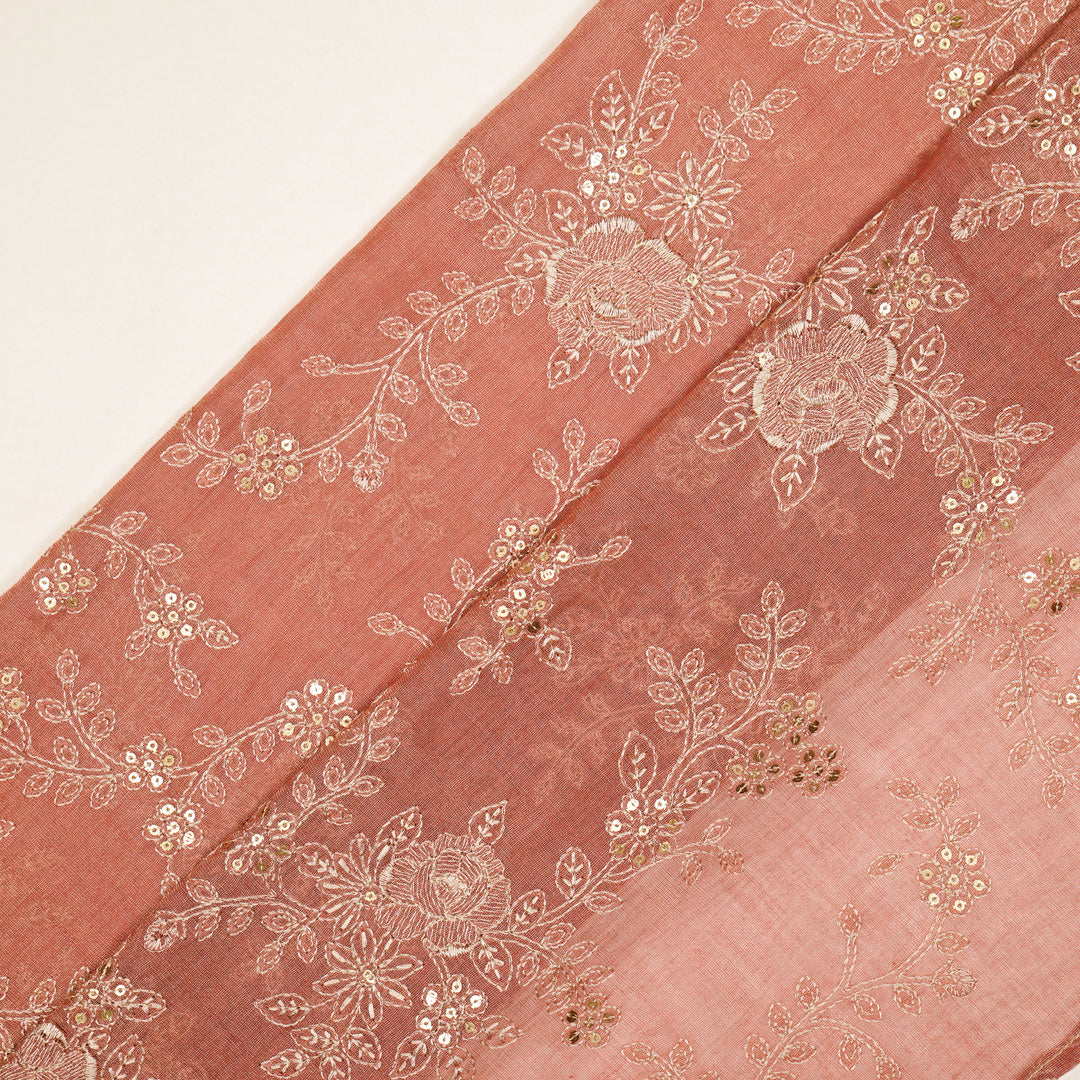 Jamira Jaal on Onion Tissue Embroidered Fabric