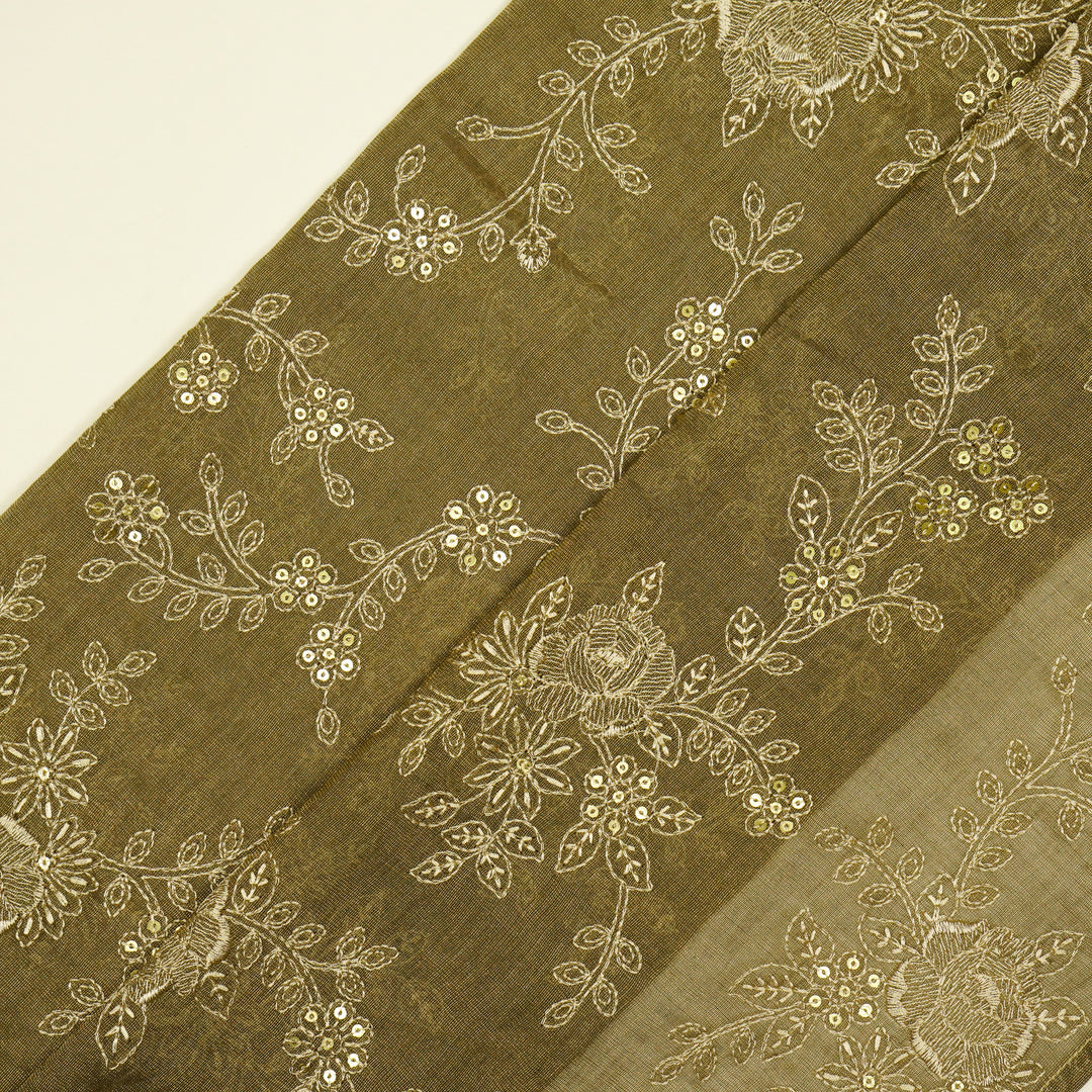 Jamira Jaal on Mouse Tissue Embroidered Fabric