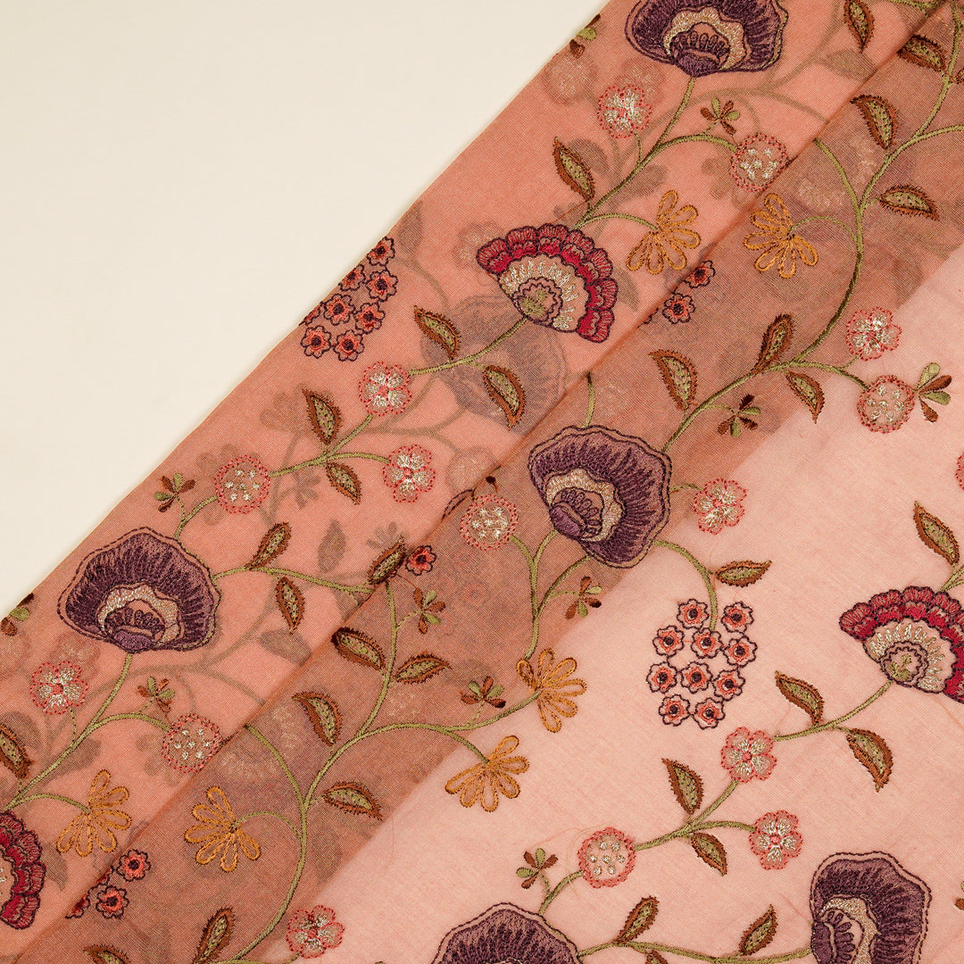 Zarifa Jaal on Onion Tissue Embroidered Fabric