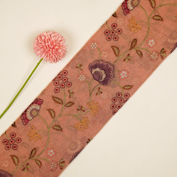 Zarifa Jaal on Onion Tissue Embroidered Fabric