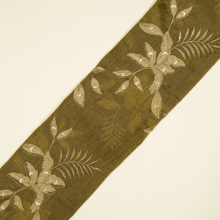 Pallavi Buta on Mouse Tissue Embroidered Fabric