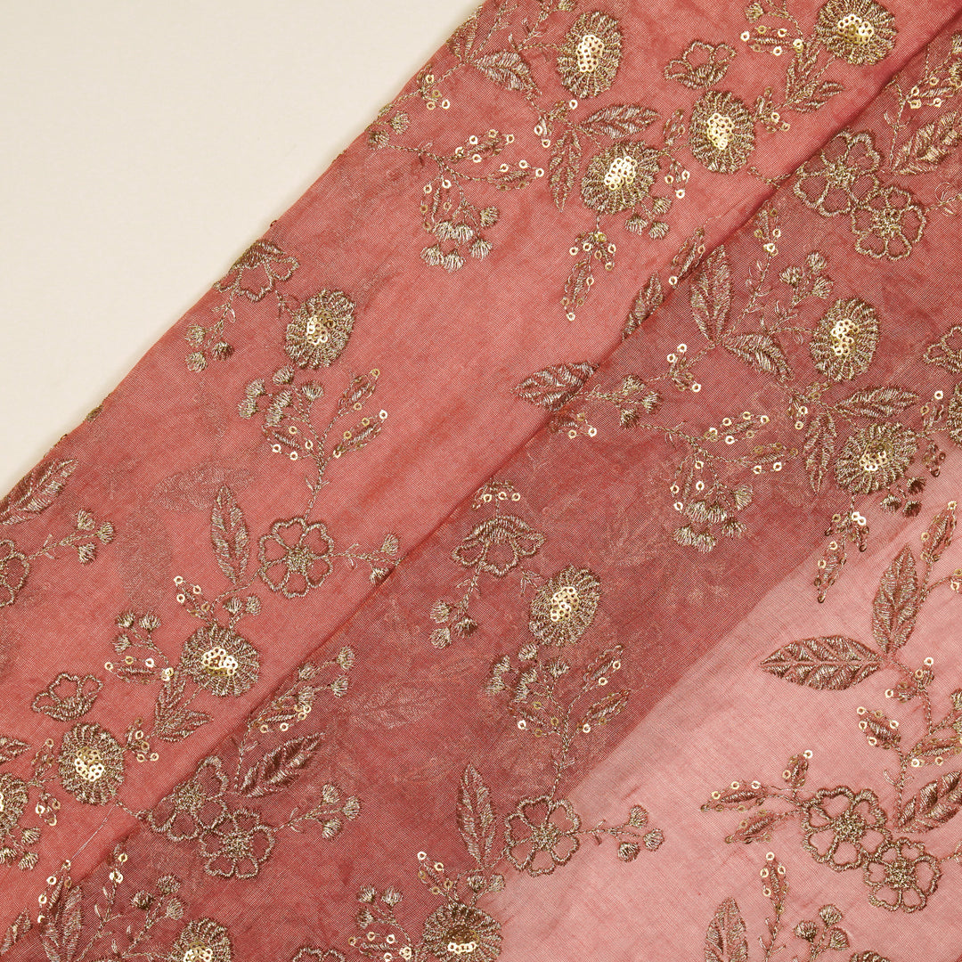 Elira Jaal on Onion Tissue Embroidered Fabric