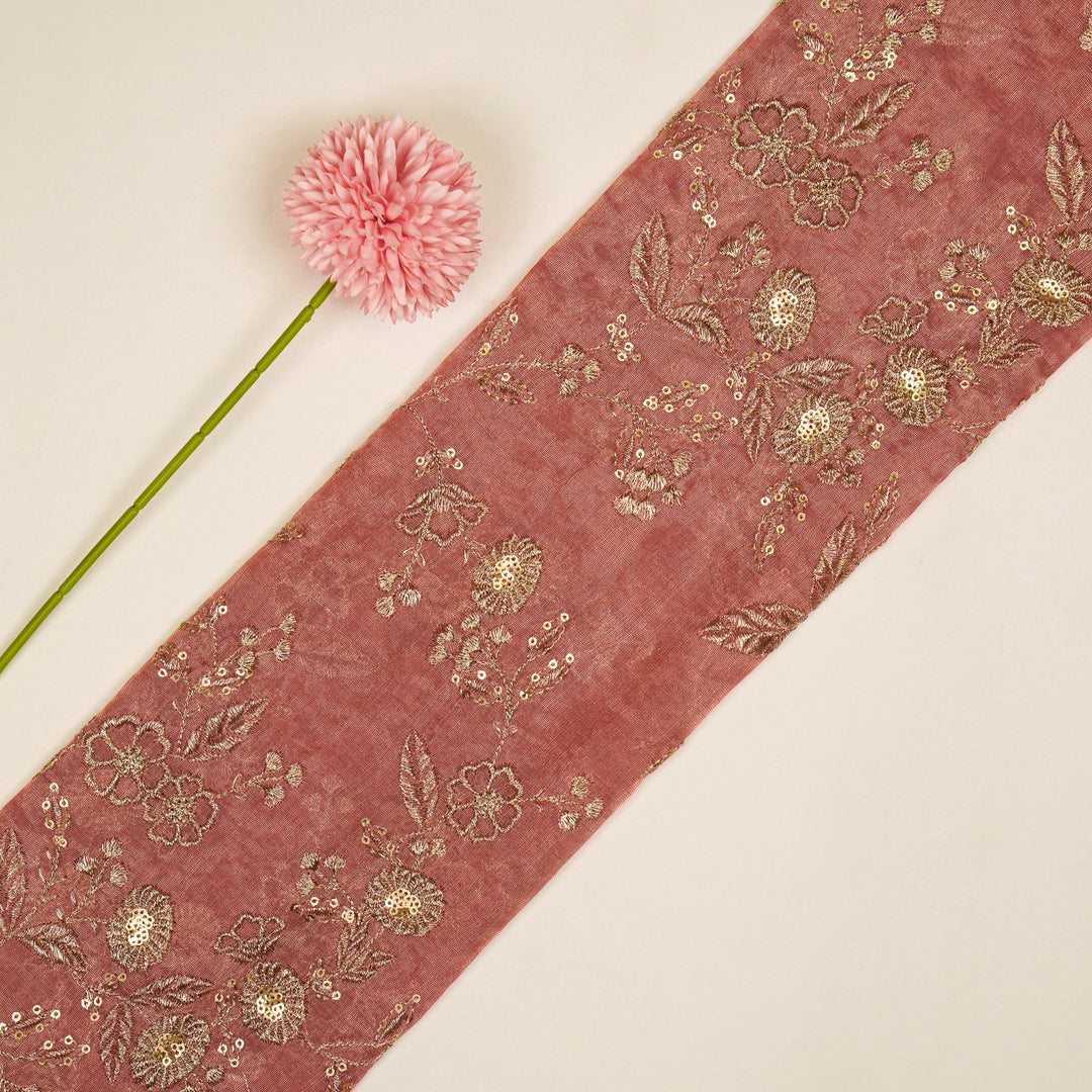 Elira Jaal on Onion Tissue Embroidered Fabric