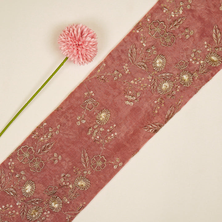 Elira Jaal on Onion Tissue Embroidered Fabric