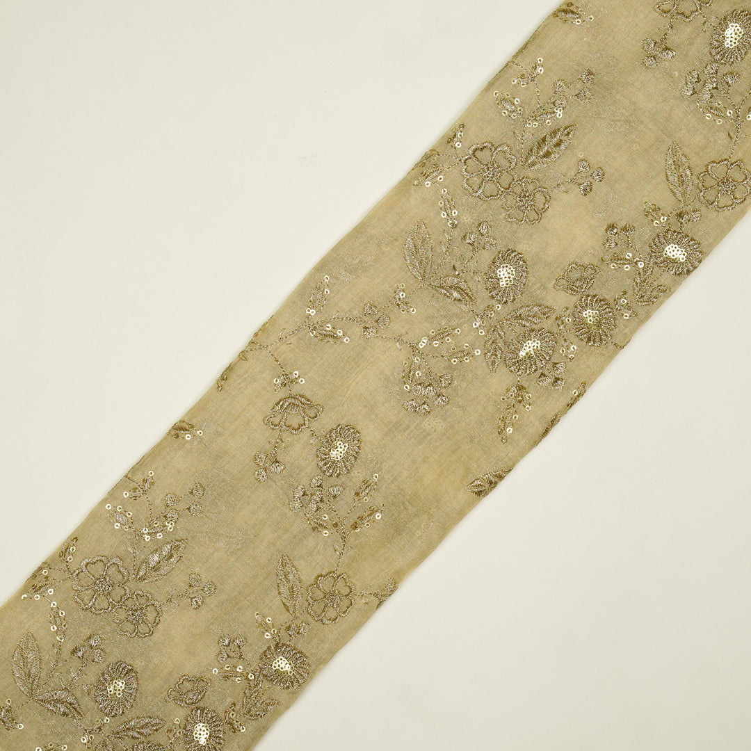 Elira Jaal on Natural Tissue Embroidered Fabric