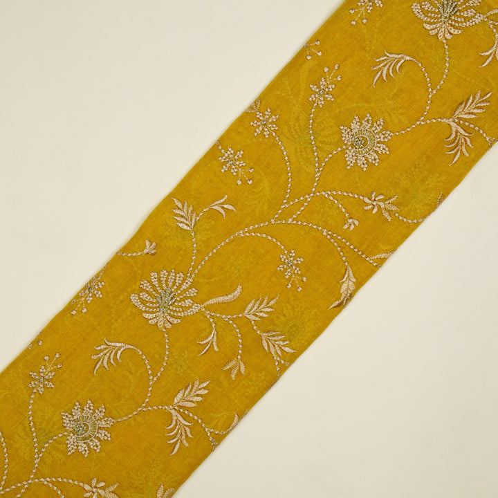 Safira Jaal on Gold Tissue Embroidered Fabric