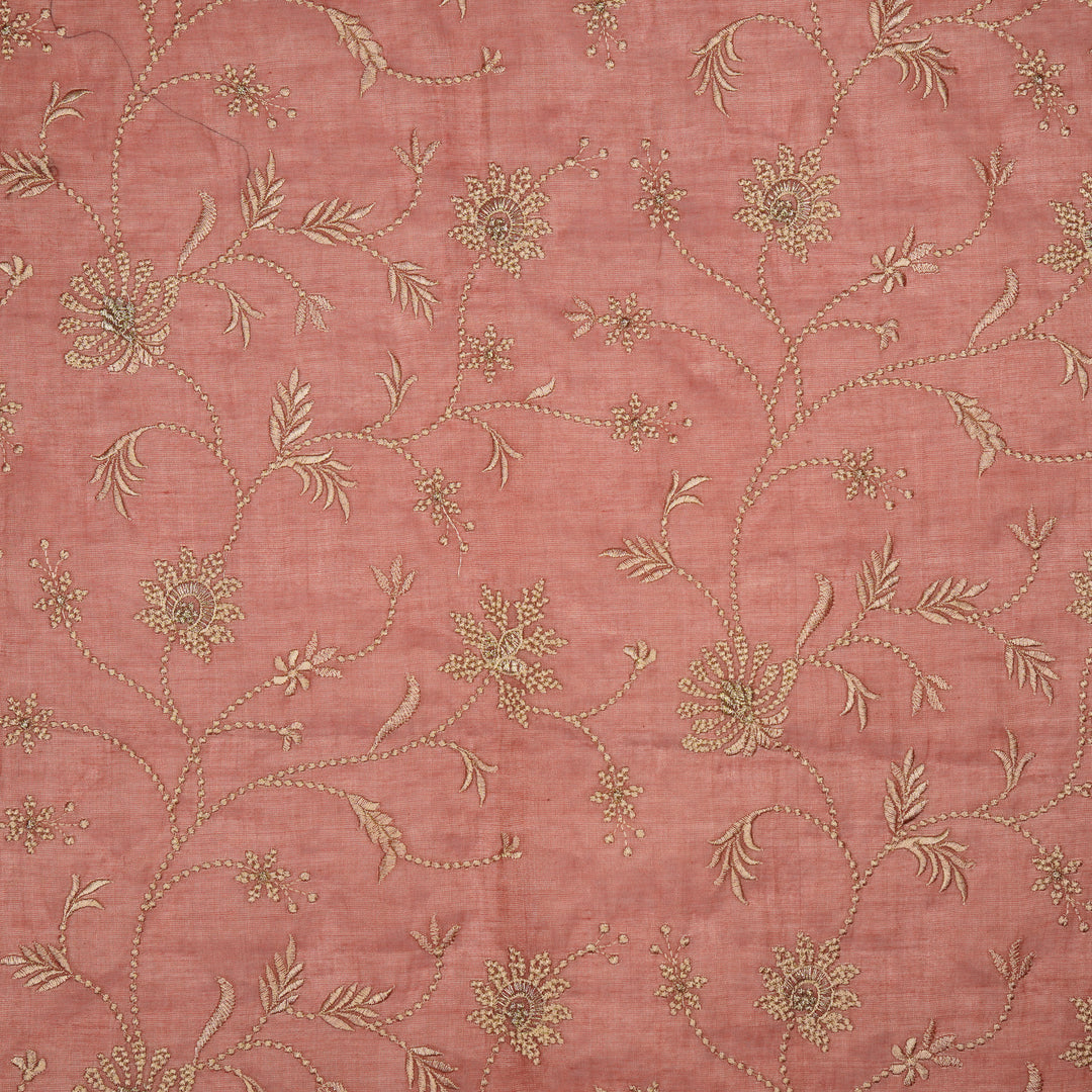 Safira Jaal on Onion Tissue Embroidered Fabric