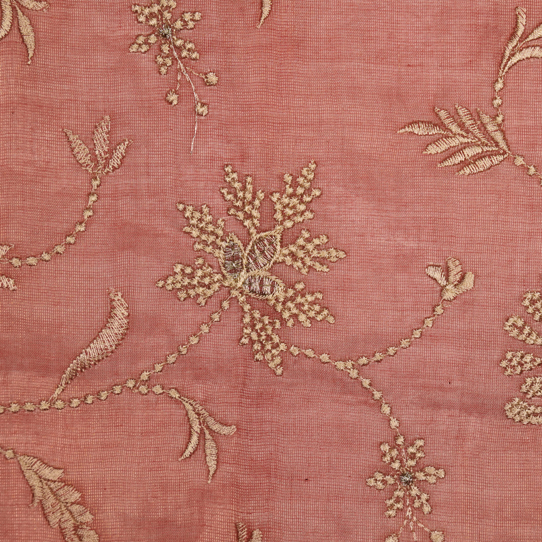 Safira Jaal on Onion Tissue Embroidered Fabric