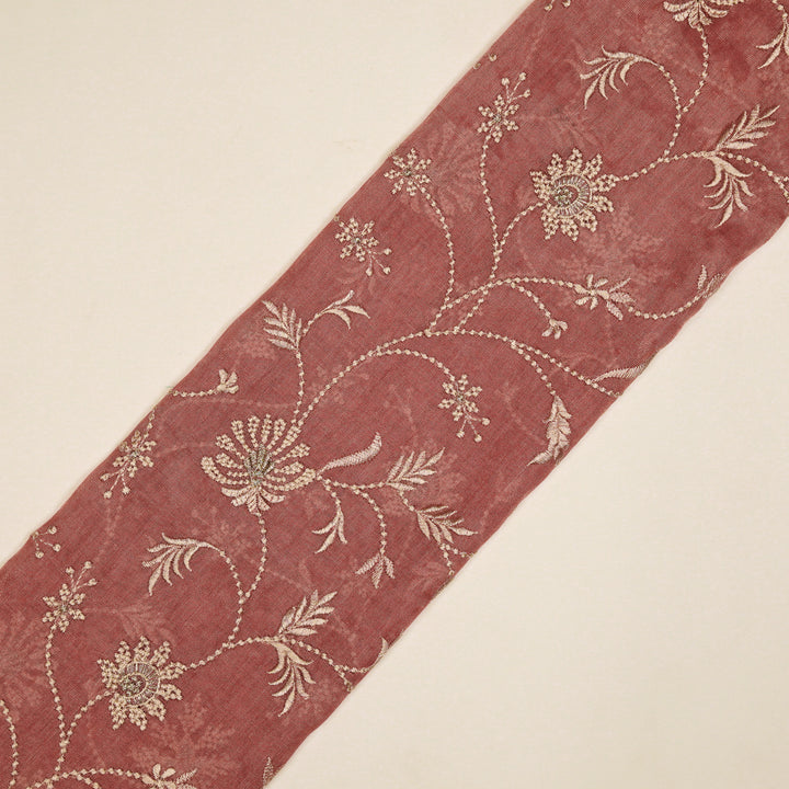 Safira Jaal on Onion Tissue Embroidered Fabric