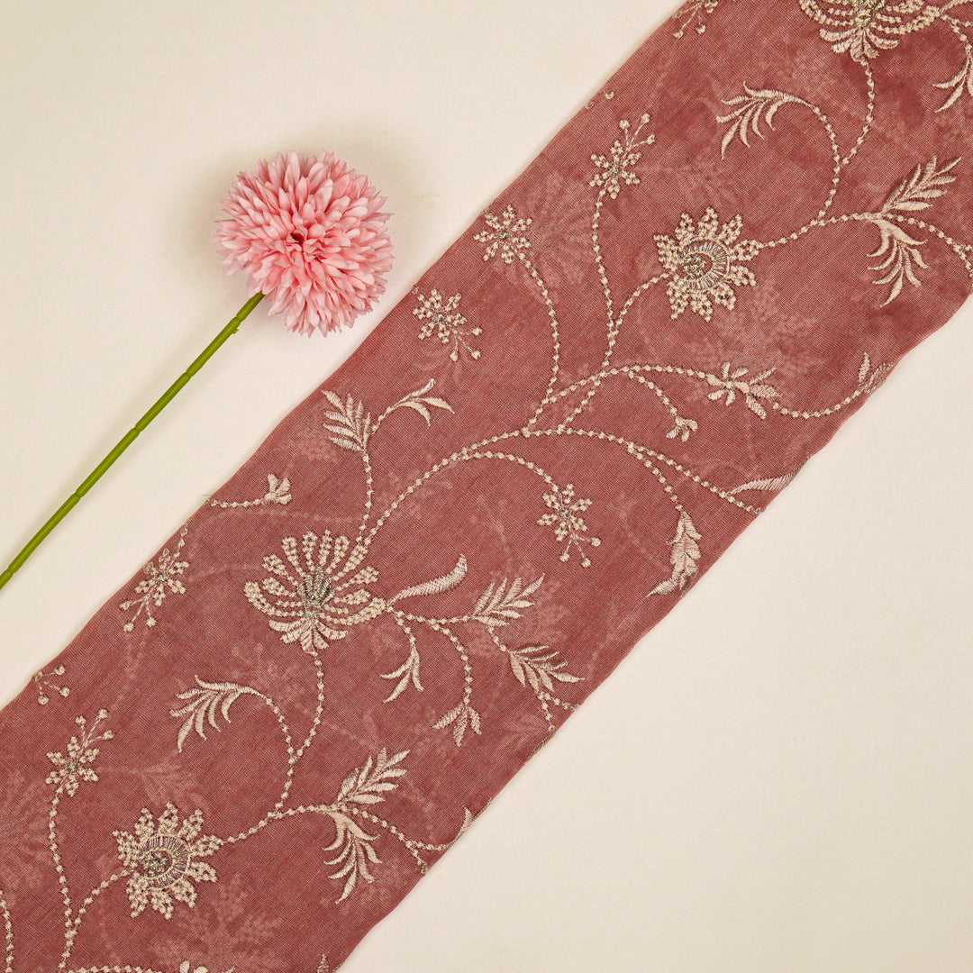 Safira Jaal on Onion Tissue Embroidered Fabric