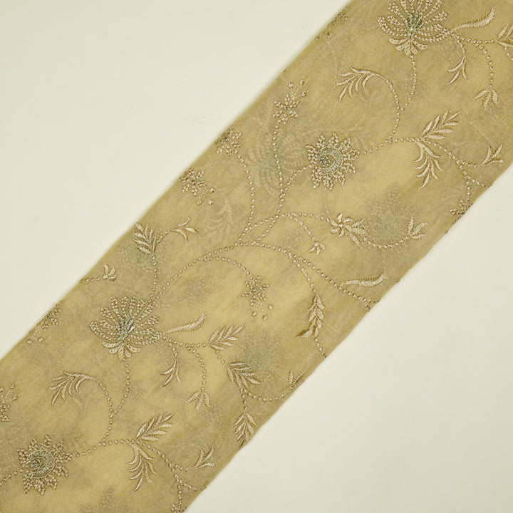 Safira Jaal on Natural Tissue Embroidered Fabric