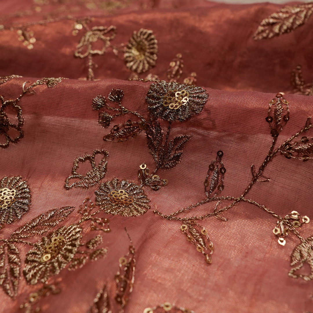 Elira Jaal on Onion Tissue Embroidered Fabric