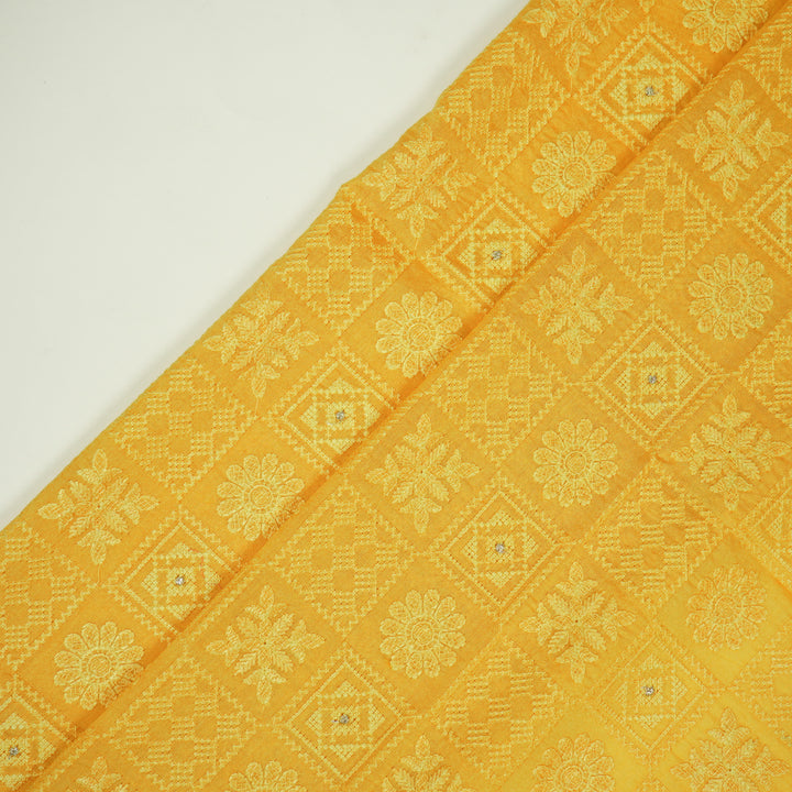 Gold Silk Chanderi Vaani Jaal