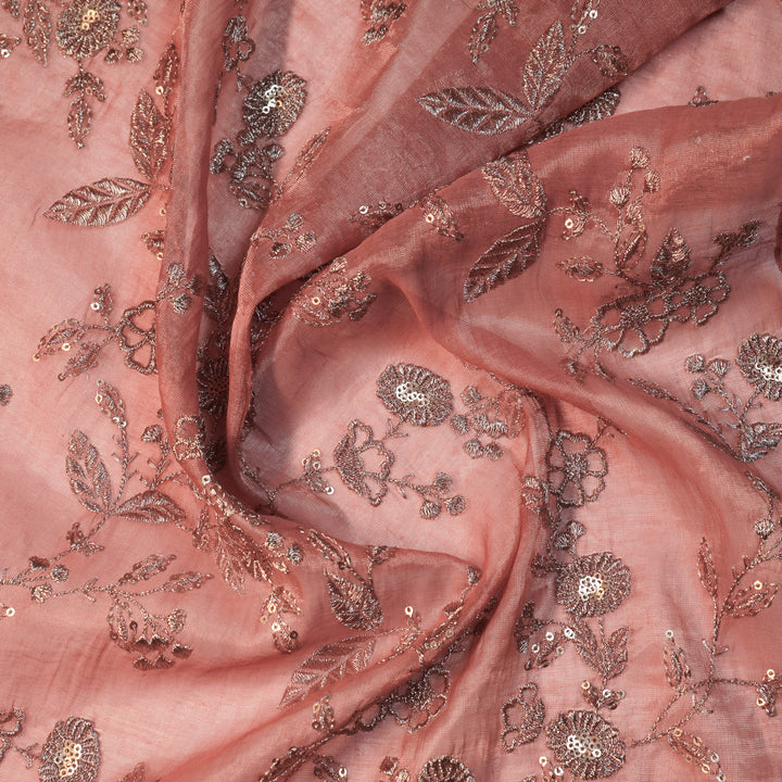 Elira Jaal on Onion Tissue Embroidered Fabric