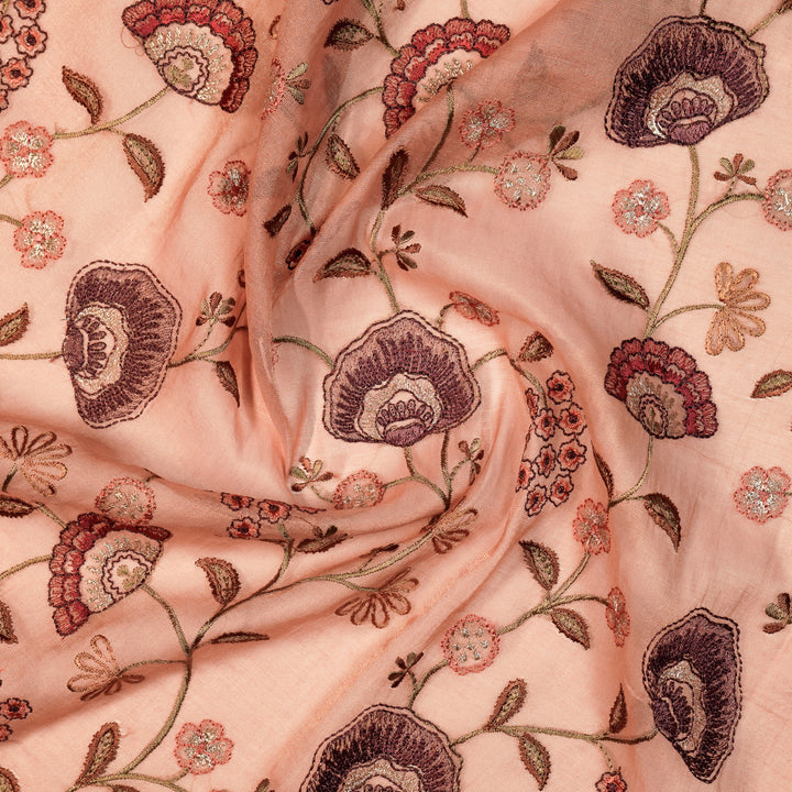 Zarifa Jaal on Onion Tissue Embroidered Fabric