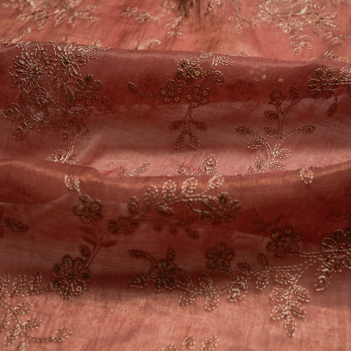 Jamira Jaal on Onion Tissue Embroidered Fabric