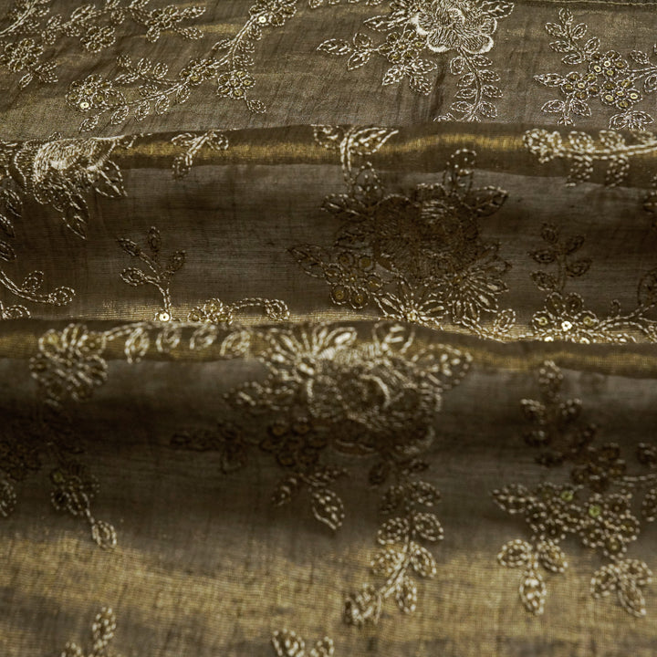 Jamira Jaal on Mouse Tissue Embroidered Fabric